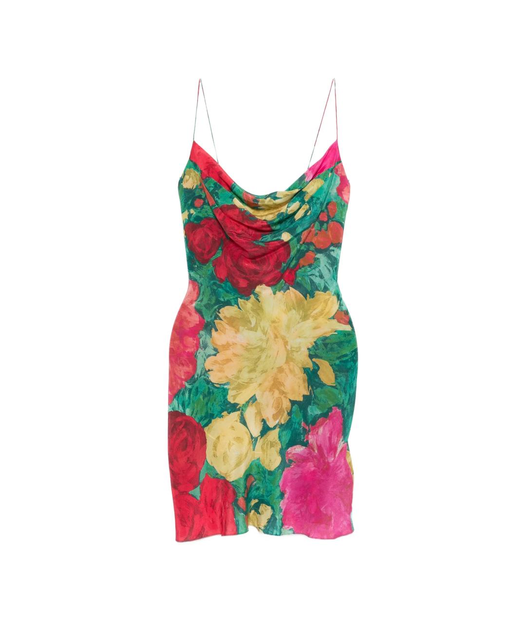 BALMAIN Мульти шелковое повседневное платье, фото 1