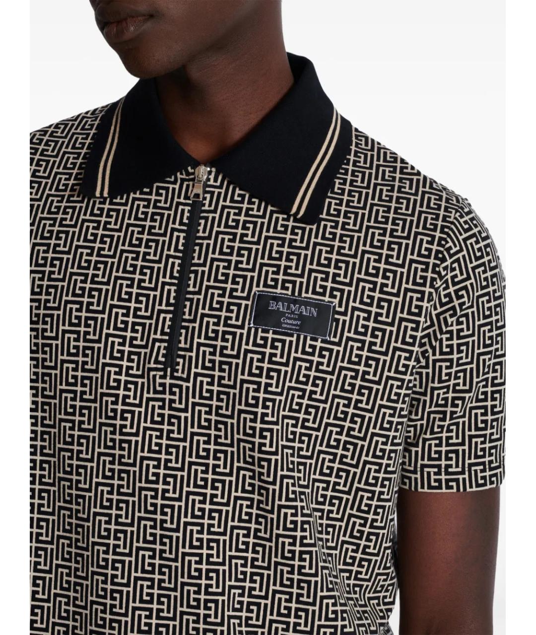 BALMAIN Мульти хлопковое поло с коротким рукавом, фото 6