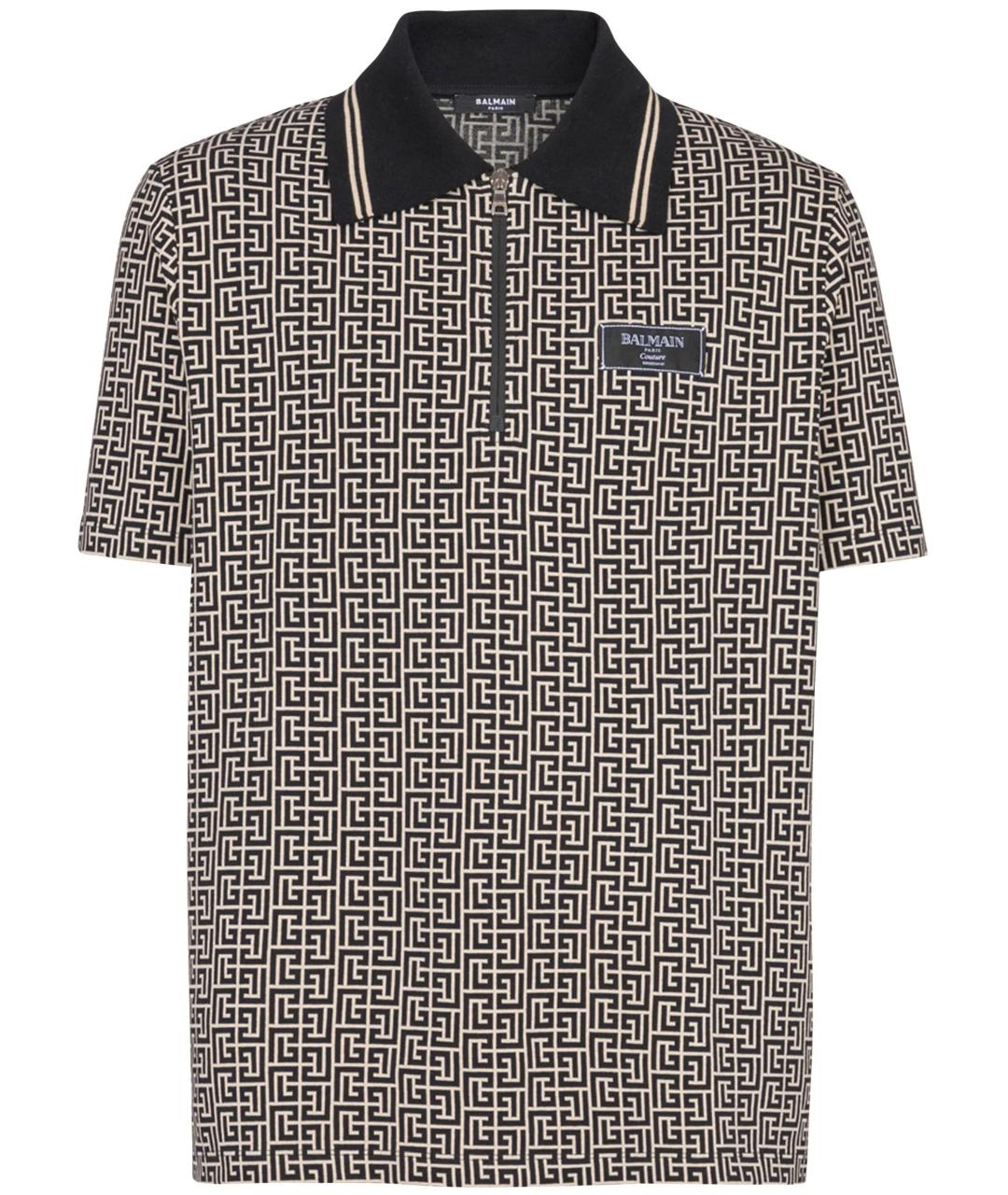 BALMAIN Мульти хлопковое поло с коротким рукавом, фото 1