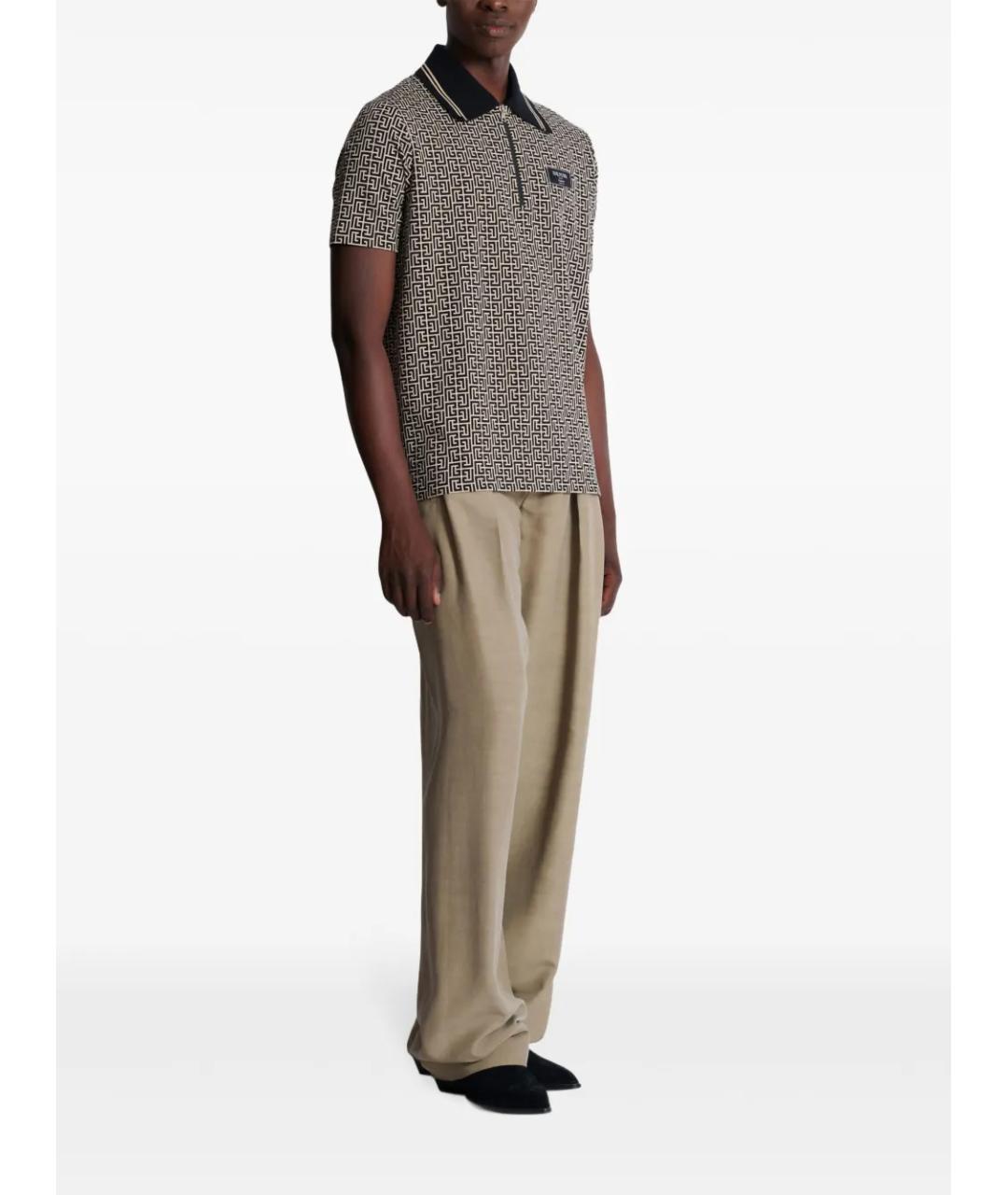BALMAIN Мульти хлопковое поло с коротким рукавом, фото 3