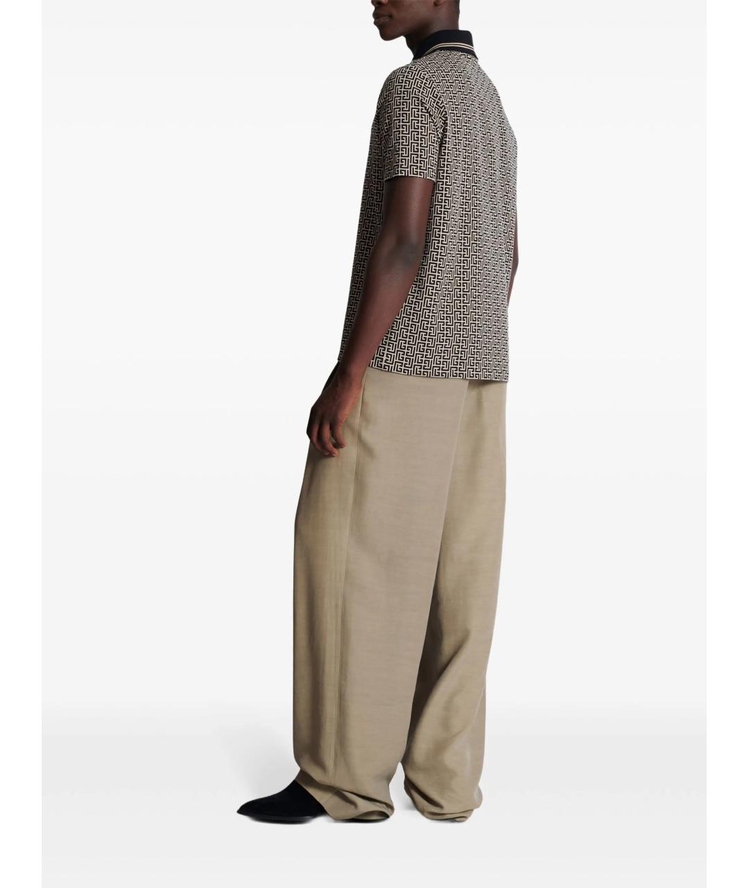 BALMAIN Мульти хлопковое поло с коротким рукавом, фото 4