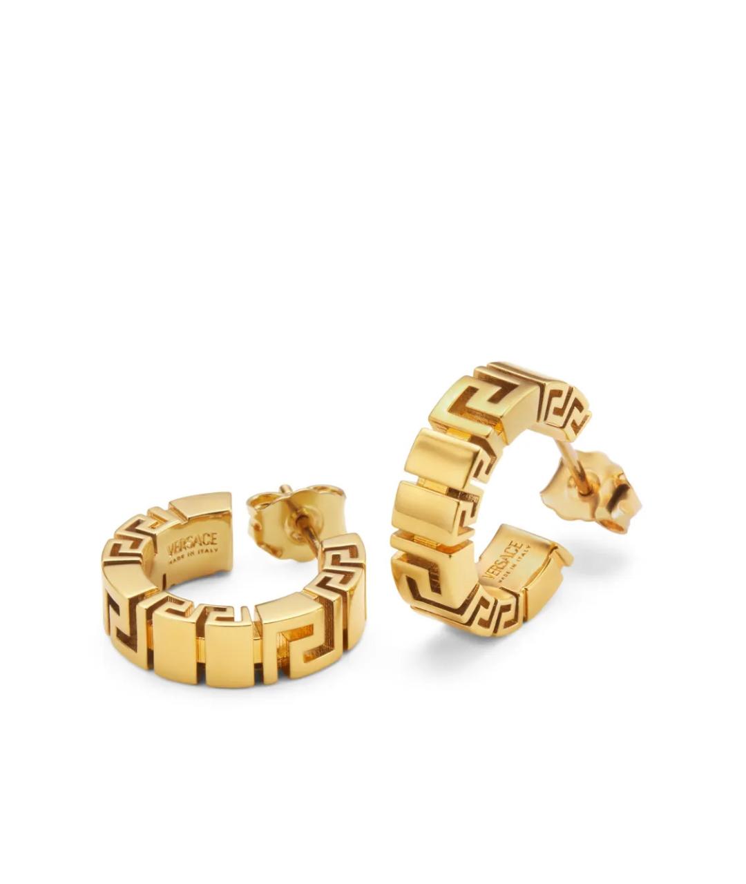 VERSACE Золотые металлические серьги, фото 3