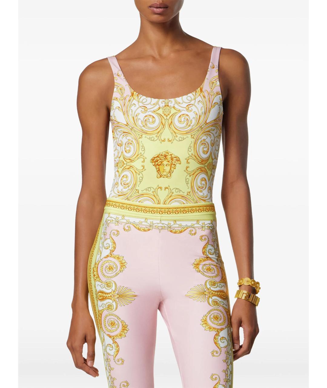 VERSACE Мульти полиамидовый купальник, фото 3