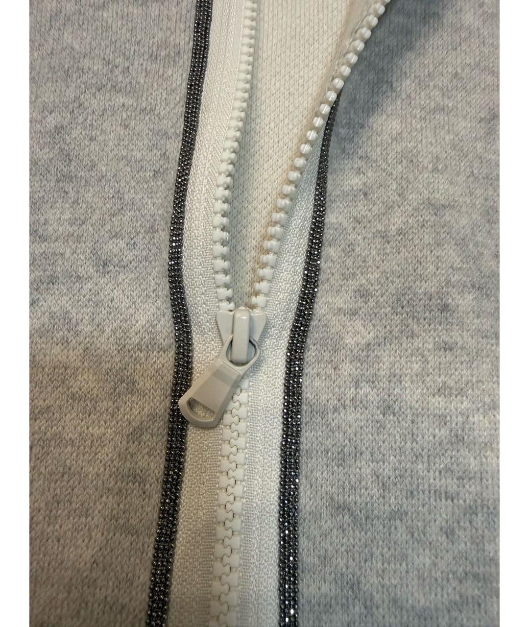 BRUNELLO CUCINELLI Серая кашемировая жилетка, фото 6