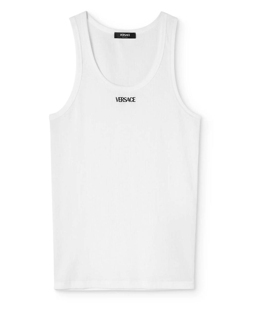 VERSACE Белая хлопковая майка, фото 1