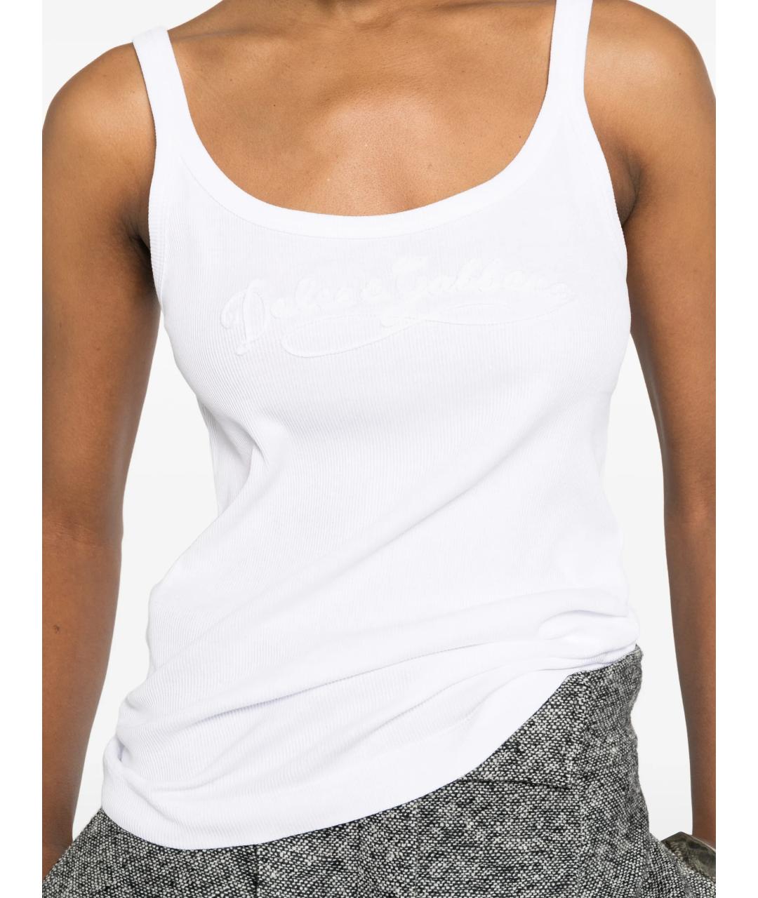 DOLCE&GABBANA Белая хлопковая майка, фото 5