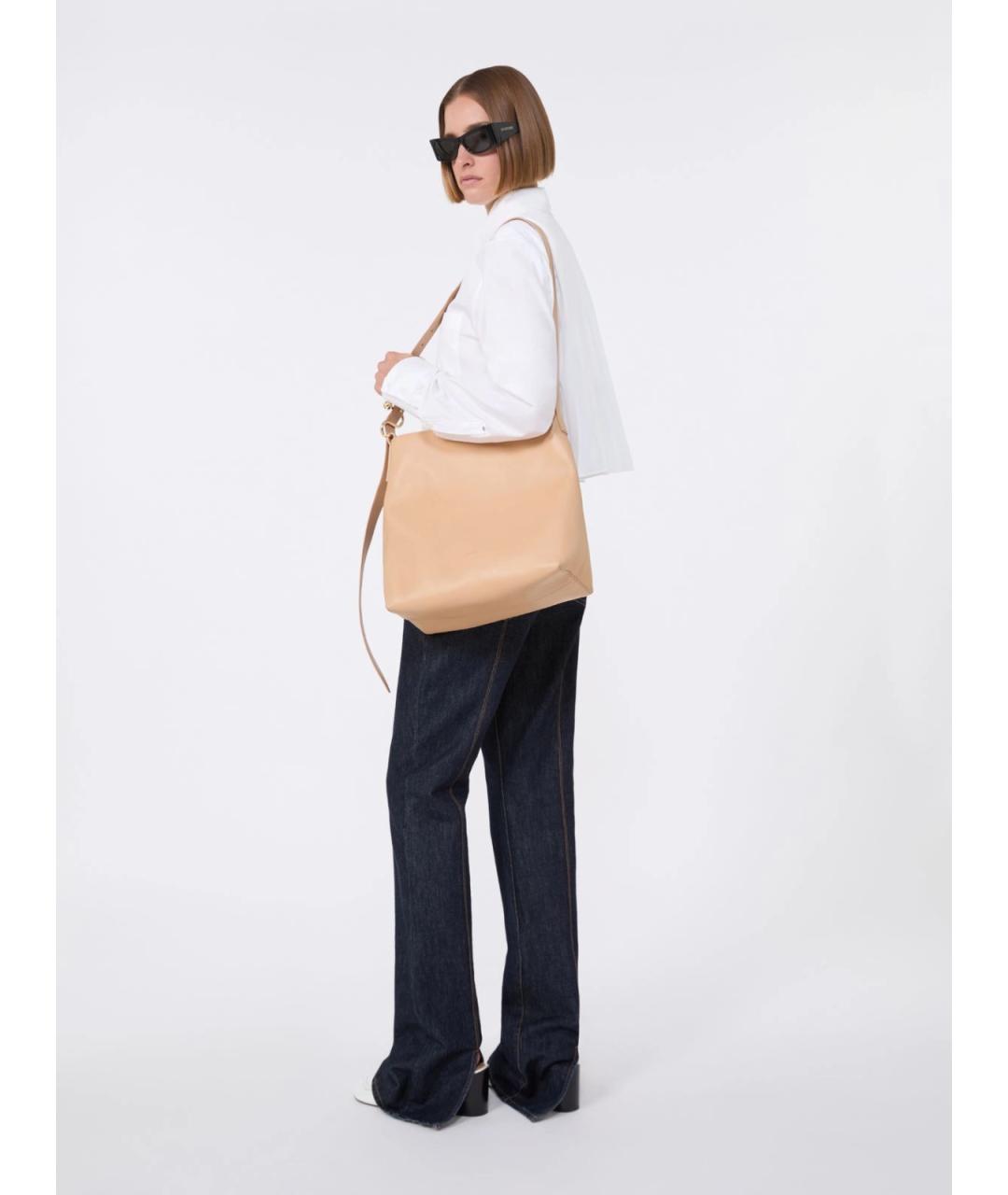 SPORTMAX Белая хлопковая рубашка, фото 2