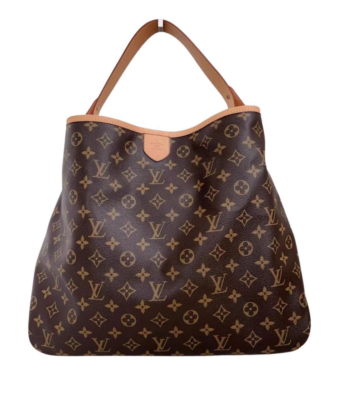 LOUIS VUITTON Коричневая кожаная сумка тоут, фото 1