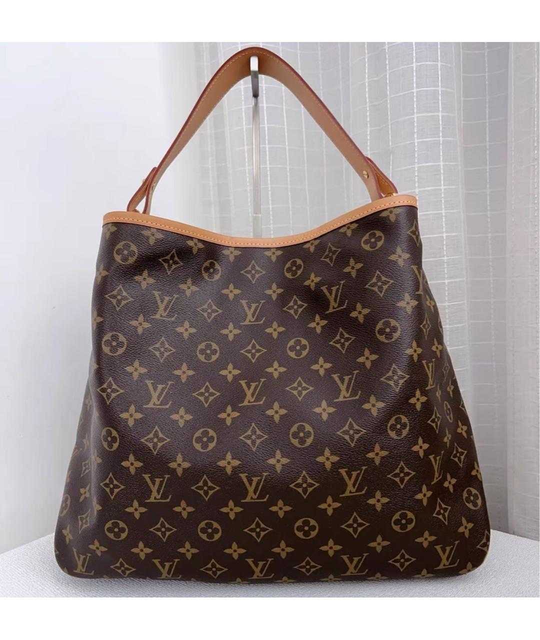 LOUIS VUITTON Коричневая кожаная сумка тоут, фото 2