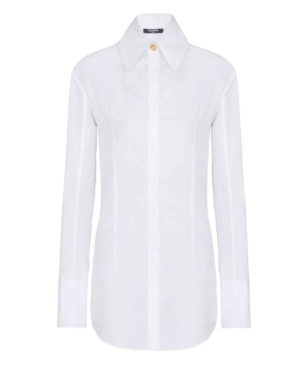 BALMAIN Белая хлопковая рубашка, фото 1