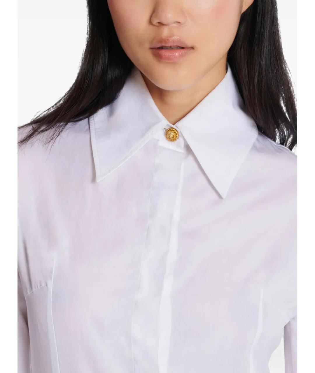 BALMAIN Белая хлопковая рубашка, фото 5