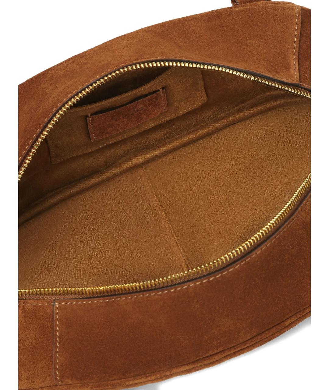 VERSACE Коричневая замшевая сумка через плечо, фото 4