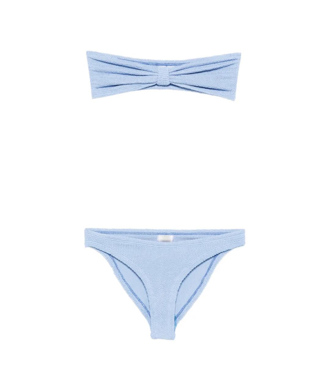 HUNZA G Голубой полиамидовый купальник, фото 1