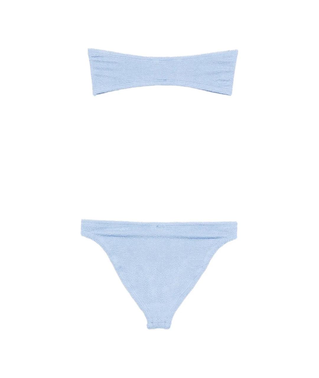 HUNZA G Голубой полиамидовый купальник, фото 2