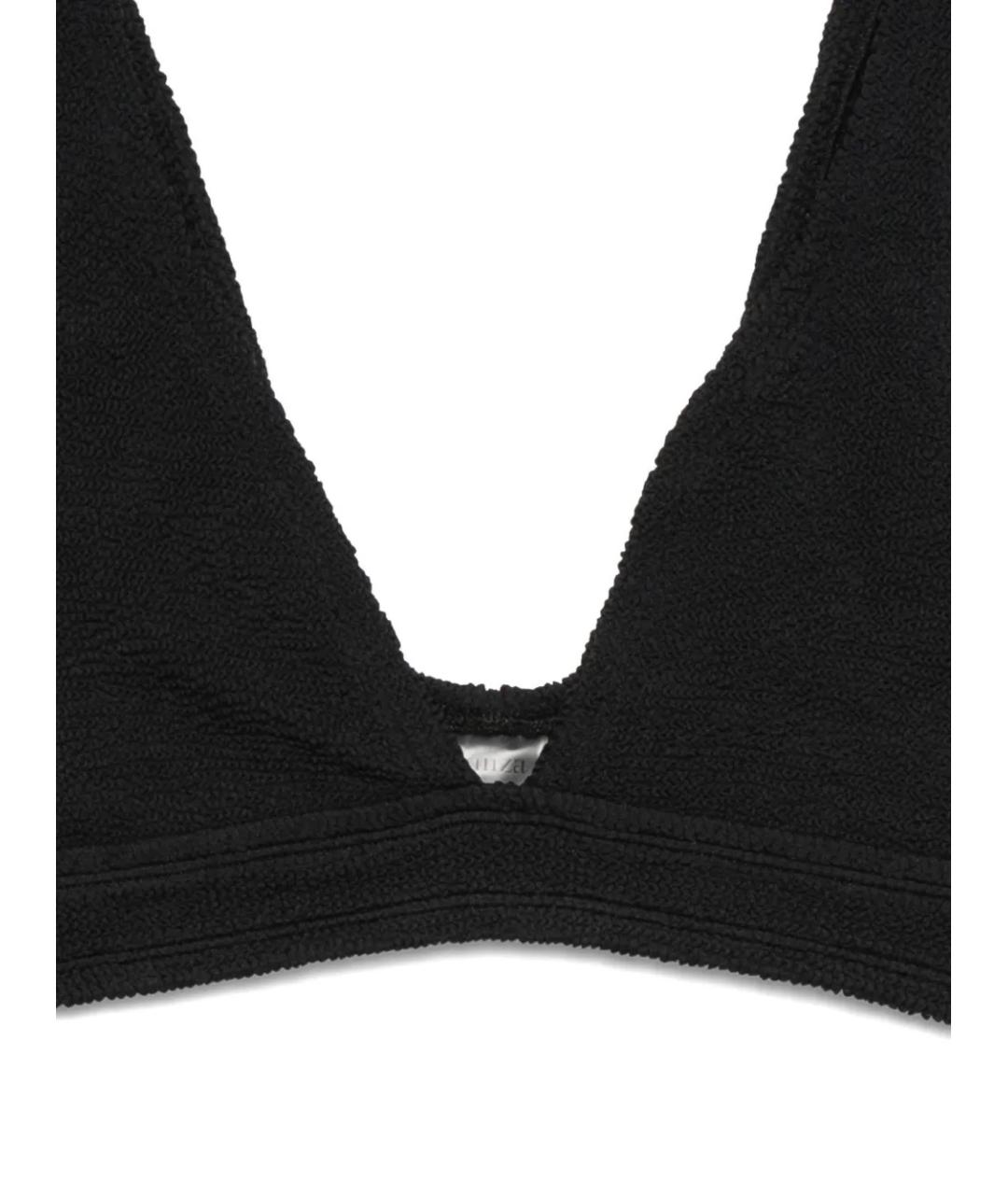 HUNZA G Черный полиамидовый купальник, фото 3