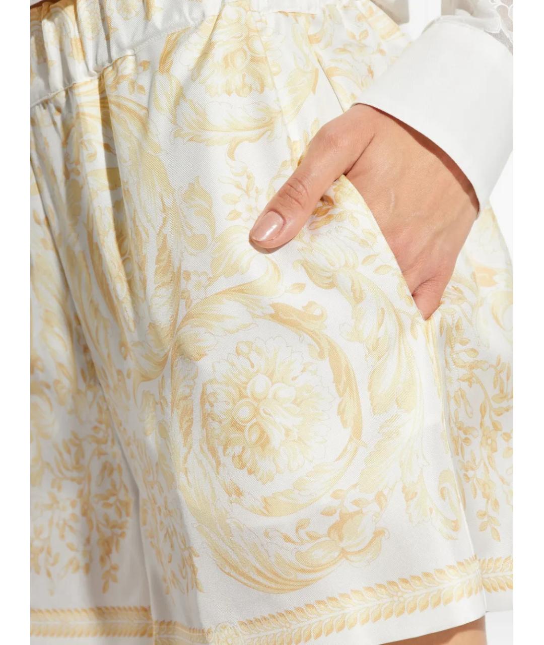 VERSACE Мульти шелковые шорты, фото 5