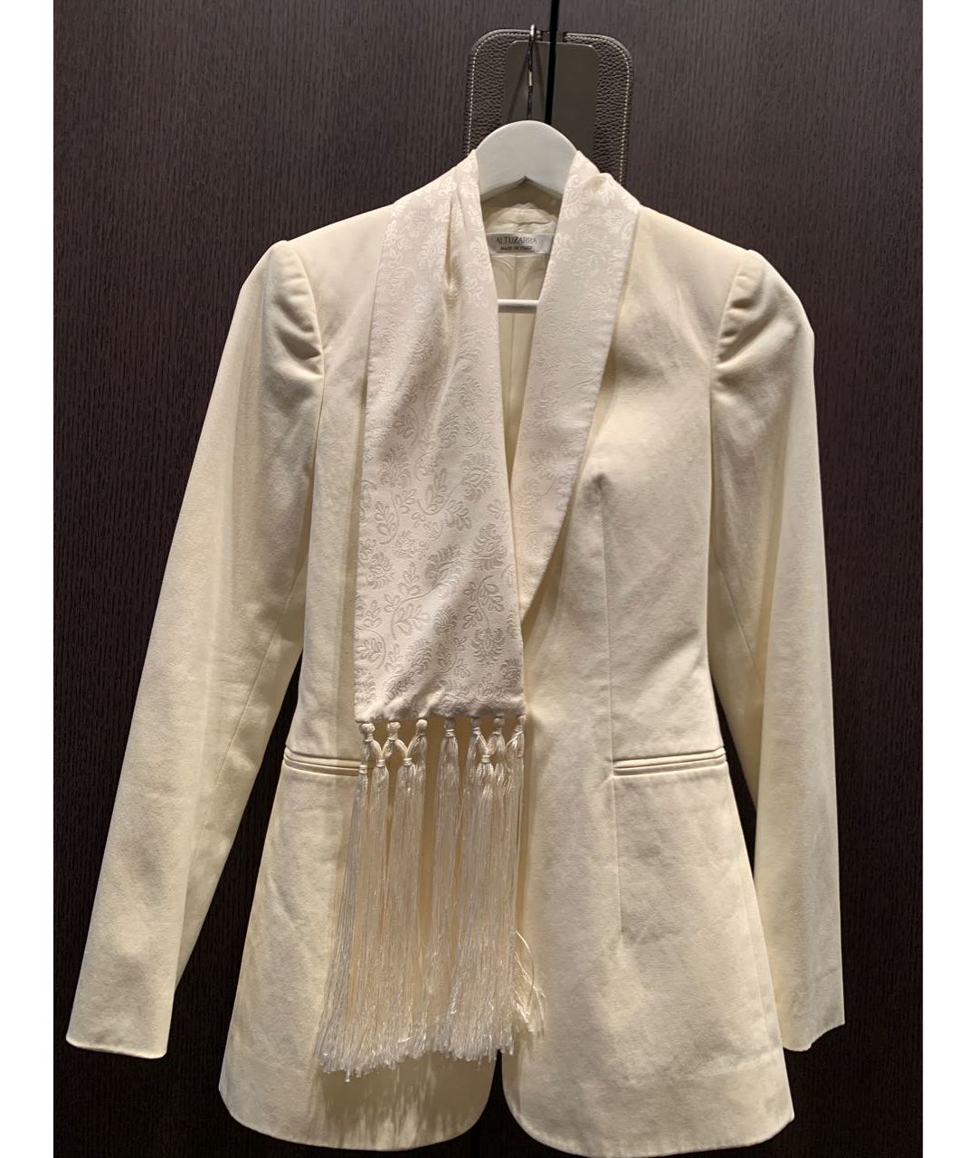 ALTUZARRA Белый хлопковый жакет/пиджак, фото 5