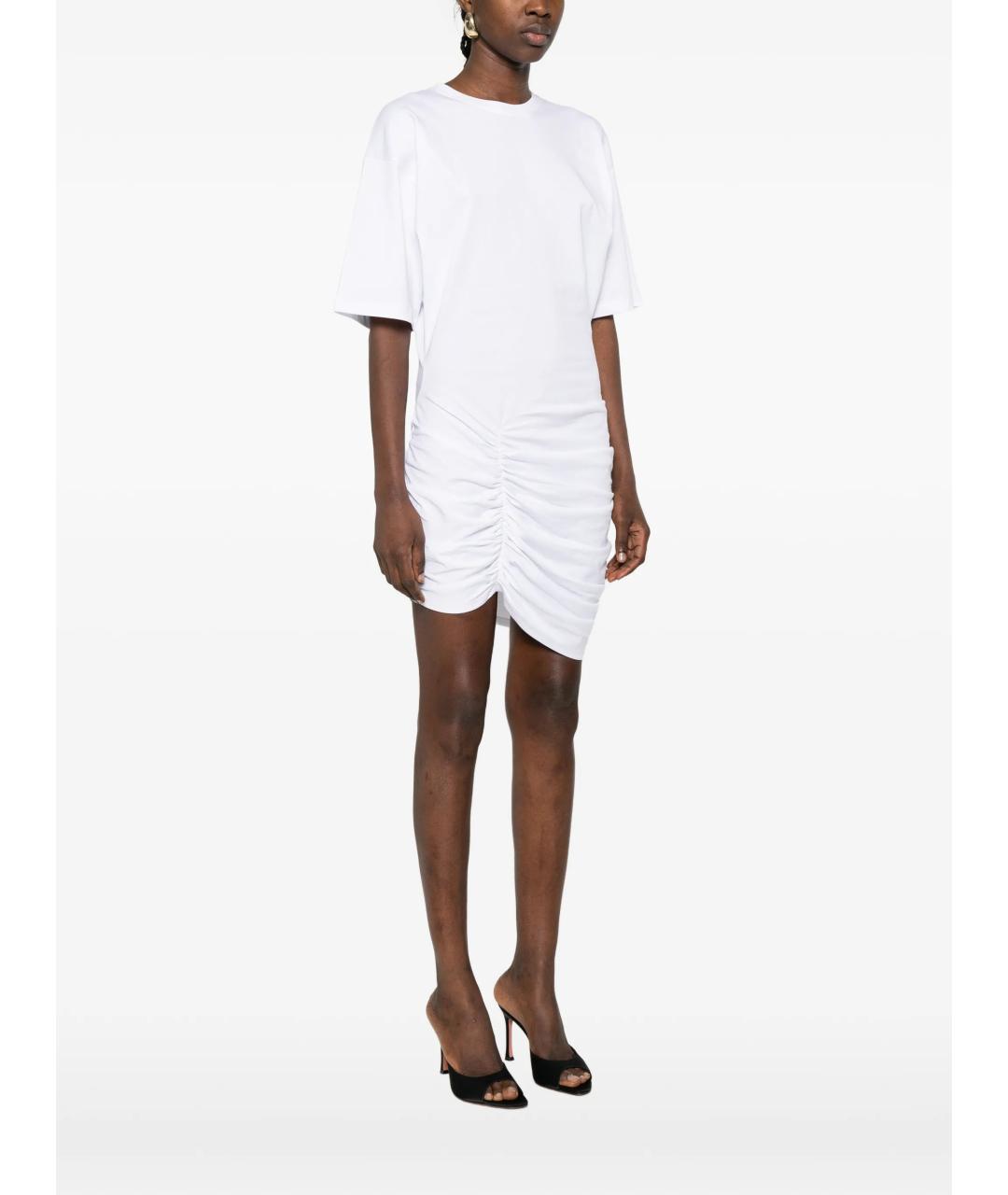 BALMAIN Белое хлопковое коктейльное платье, фото 3