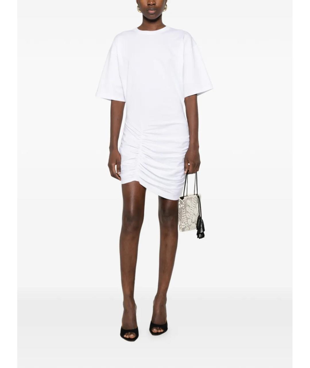 BALMAIN Белое хлопковое коктейльное платье, фото 2