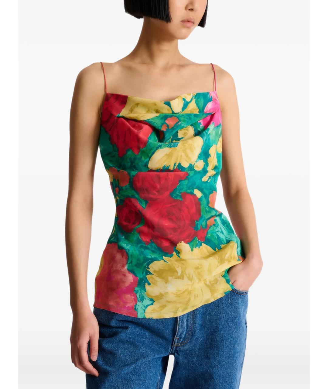 BALMAIN Мульти шелковая блузы, фото 3