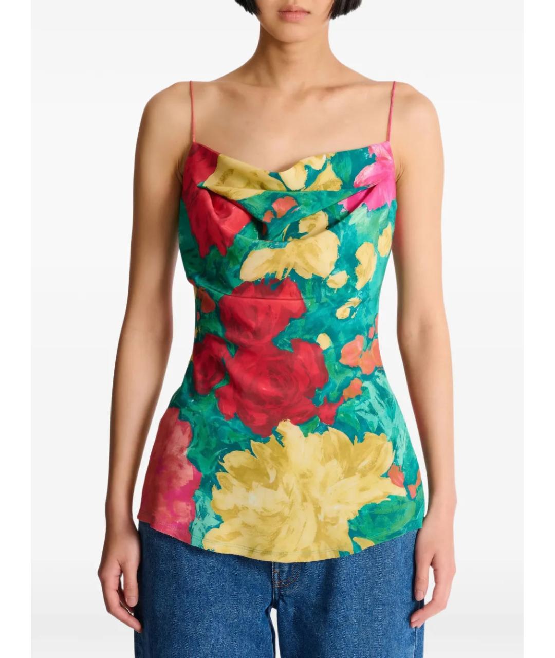 BALMAIN Мульти шелковая блузы, фото 2