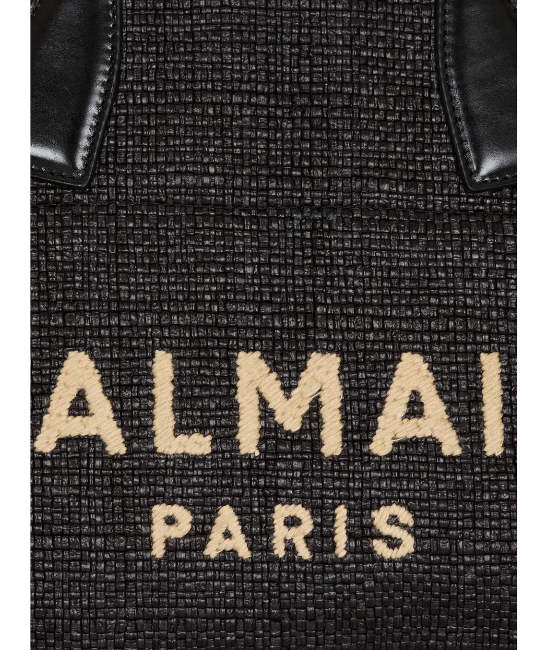 BALMAIN Черная тканевая сумка тоут, фото 5