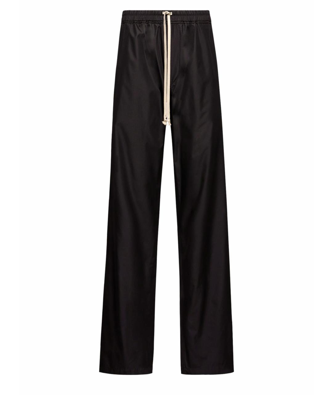 MONCLER Черные полиэстеровые повседневные брюки, фото 1