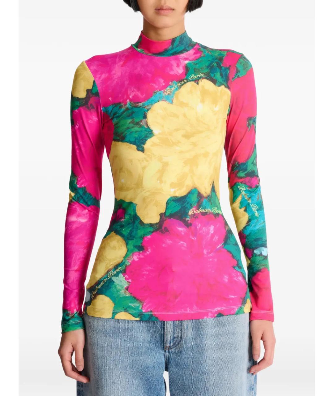 BALMAIN Мульти полиамидовая блузы, фото 2