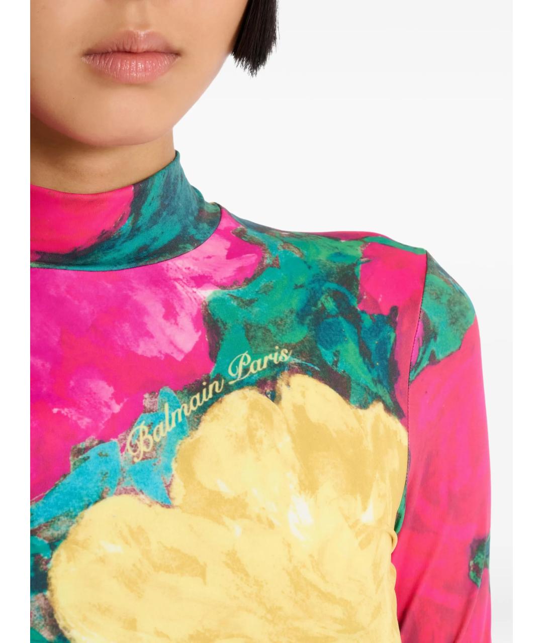 BALMAIN Мульти полиамидовая блузы, фото 5