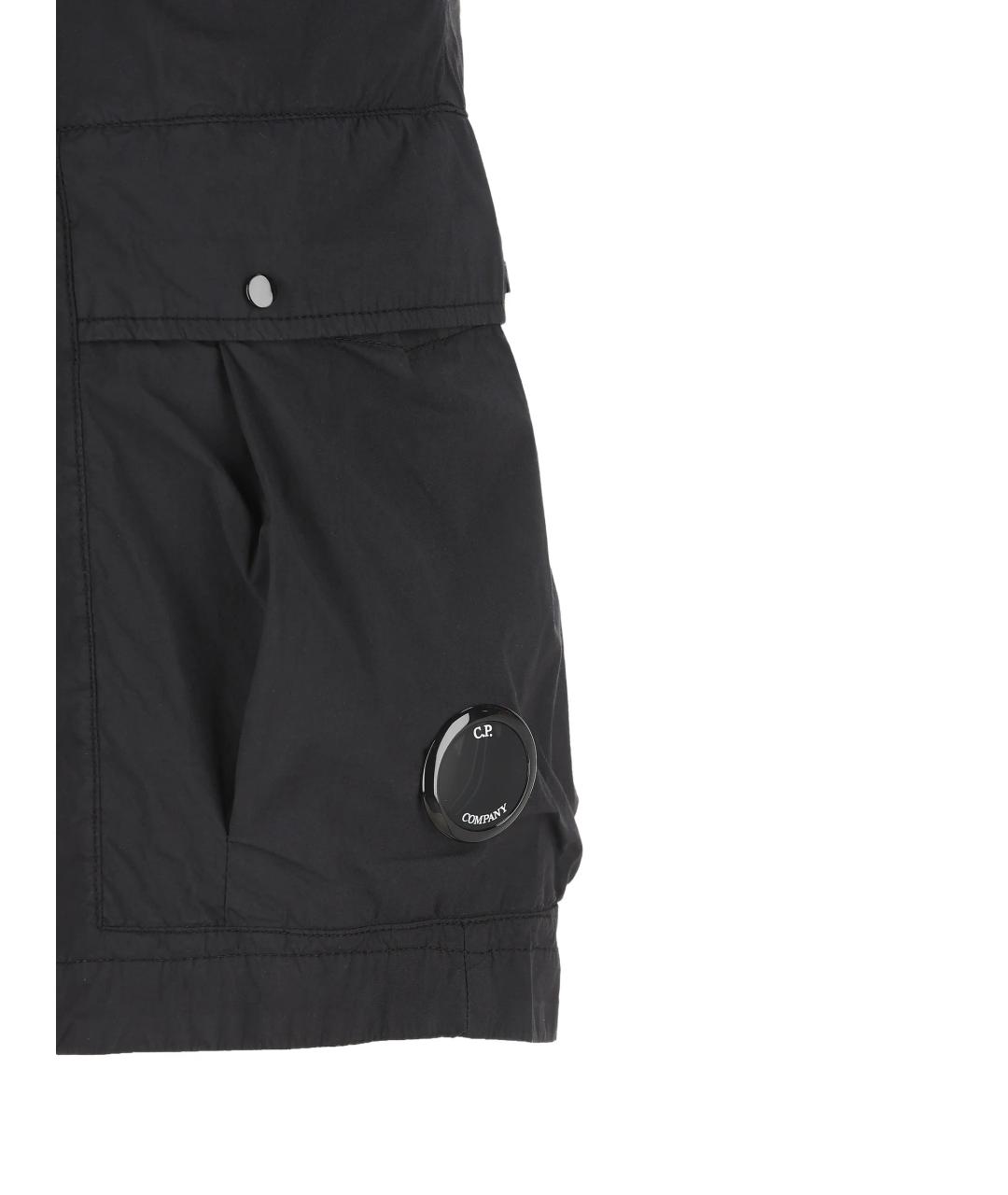 CP COMPANY Черные хлопковые шорты, фото 3