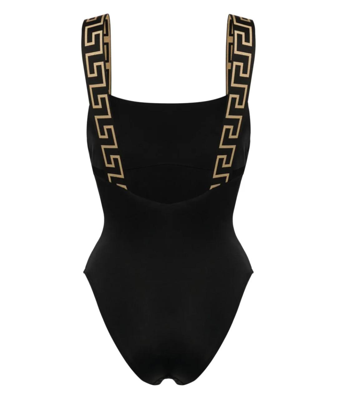 VERSACE Черный полиамидовый купальник, фото 2