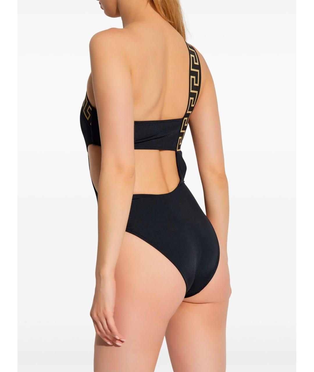 VERSACE Черный полиамидовый купальник, фото 4