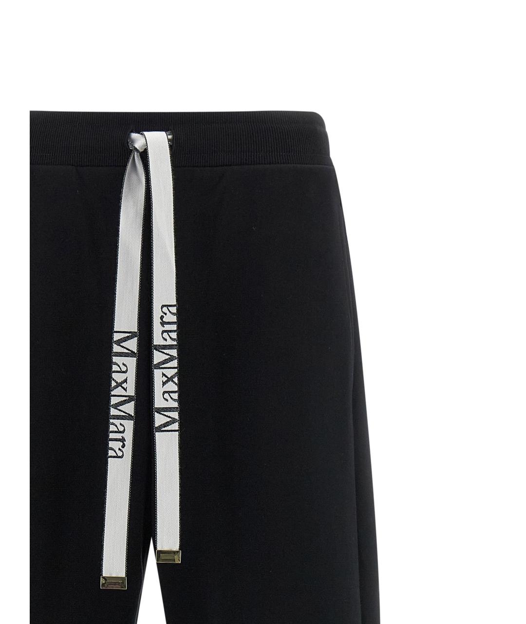 'S MAX MARA Темно-синие хлопковые прямые брюки, фото 3