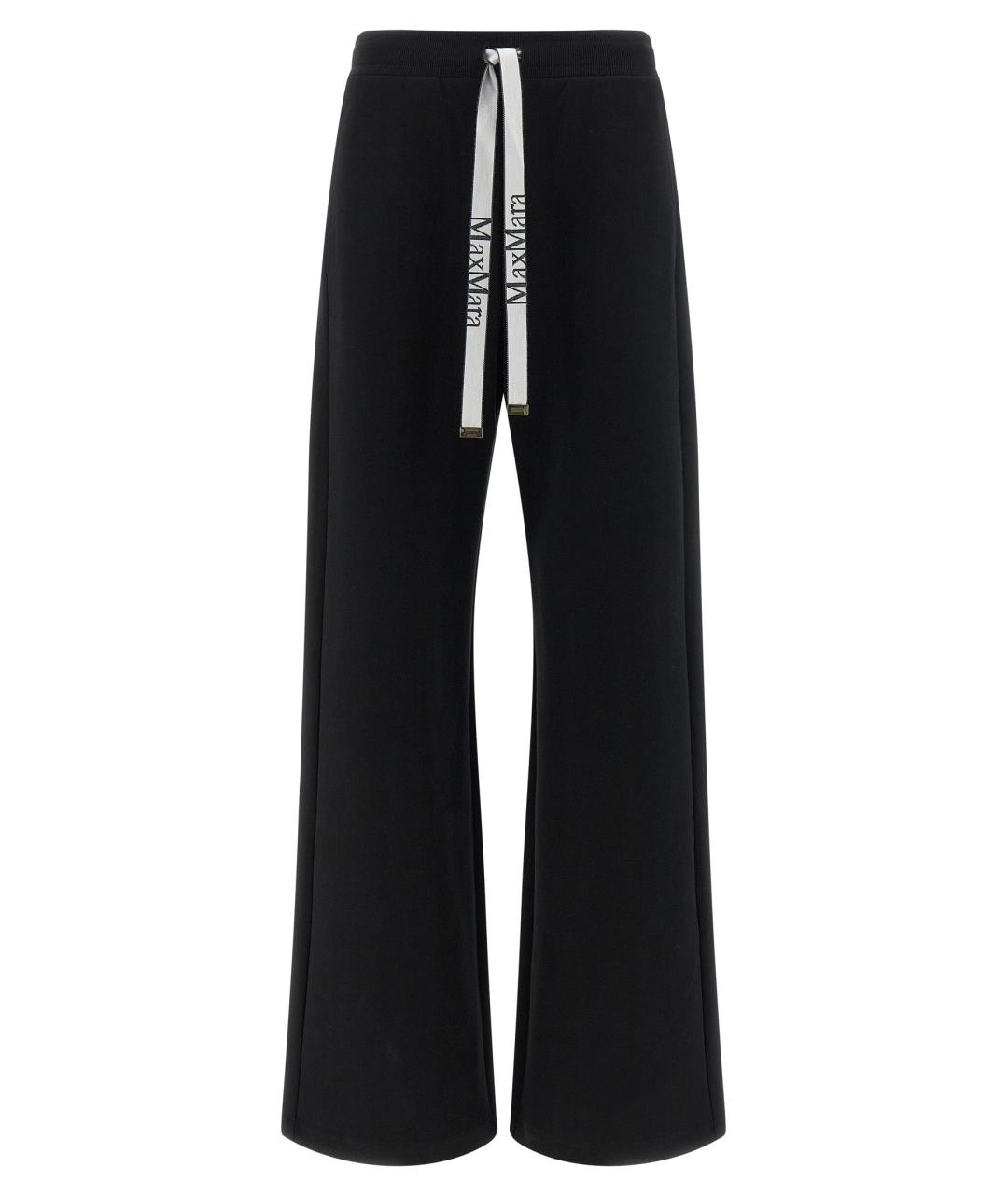 'S MAX MARA Темно-синие хлопковые прямые брюки, фото 1