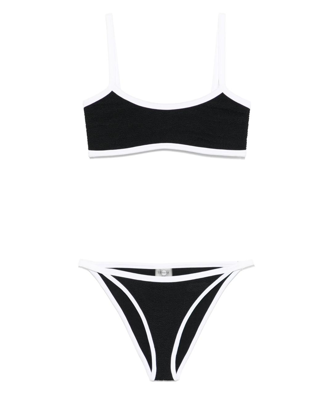 HUNZA G Черный полиамидовый купальник, фото 1