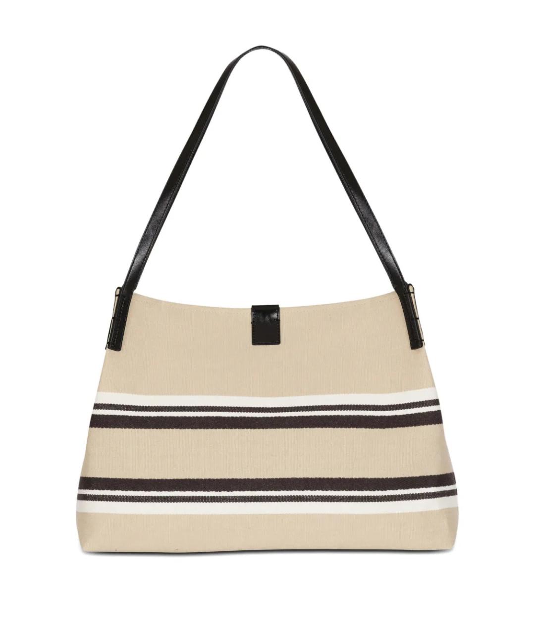 BALMAIN Бежевая хлопковая сумка тоут, фото 3