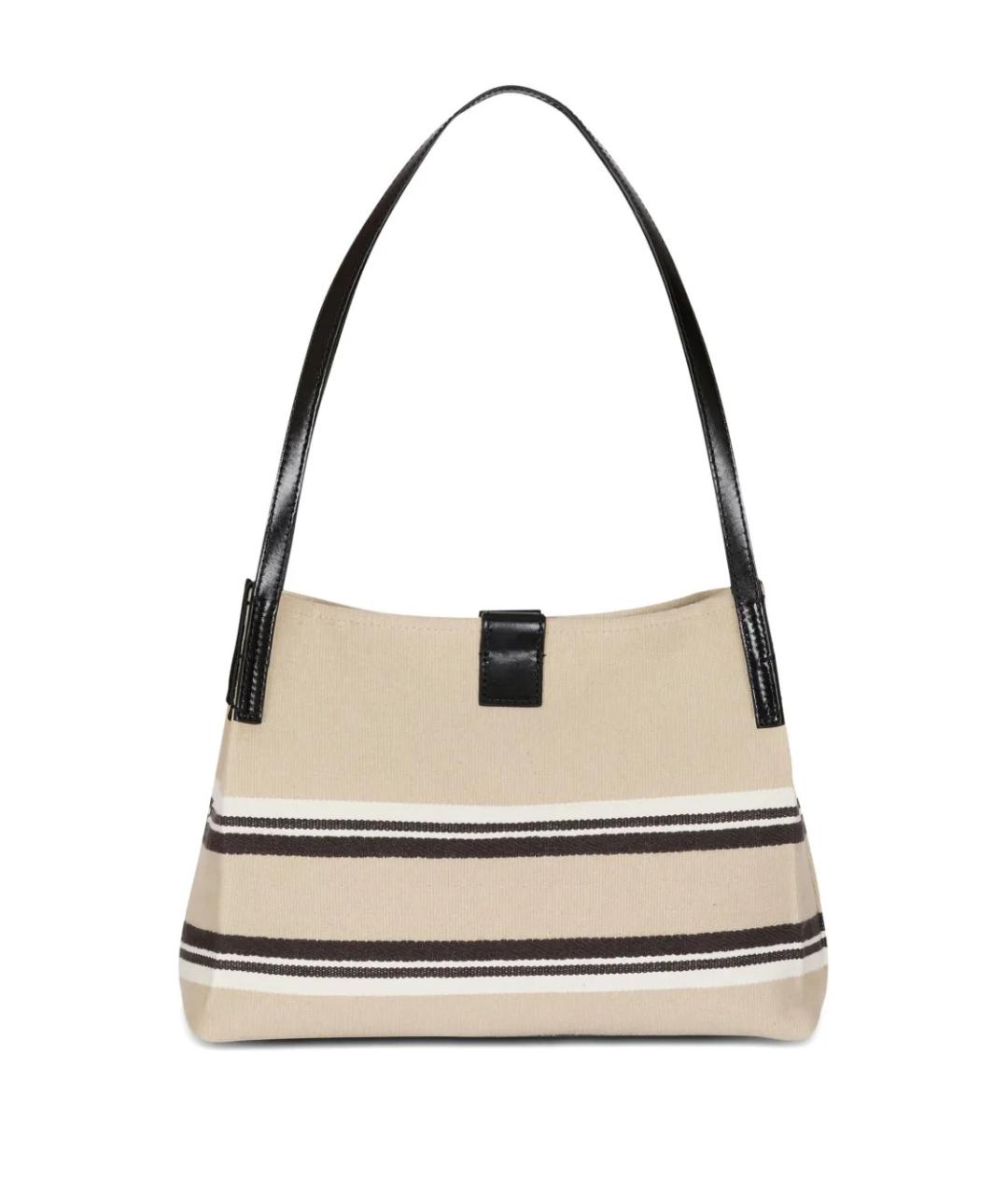 BALMAIN Бежевая хлопковая сумка тоут, фото 2