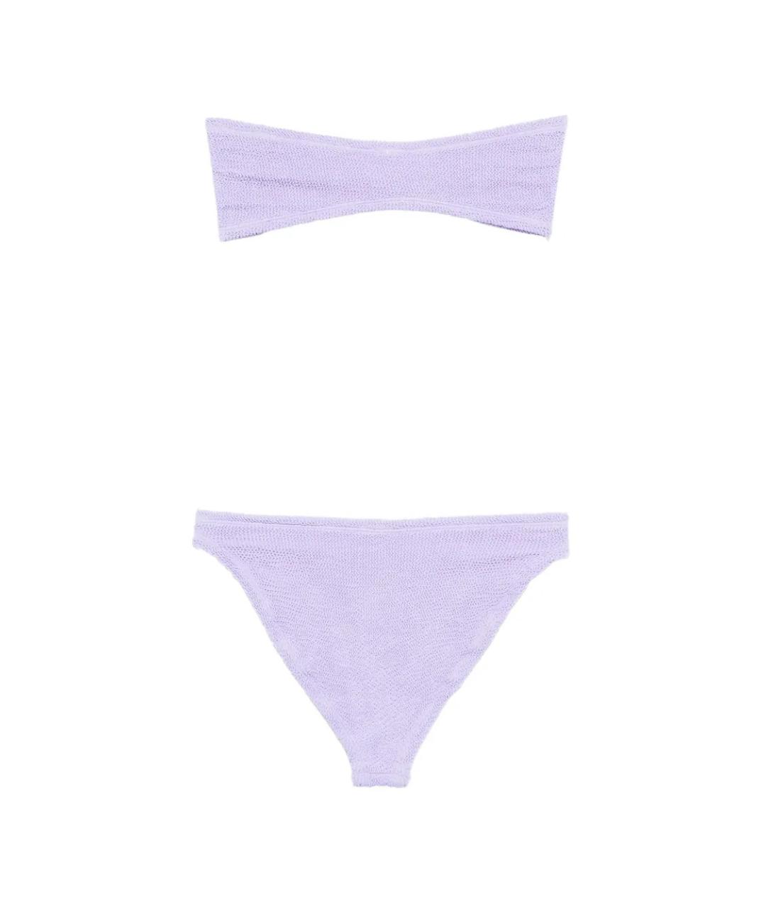 HUNZA G Фиолетовый полиамидовый купальник, фото 2