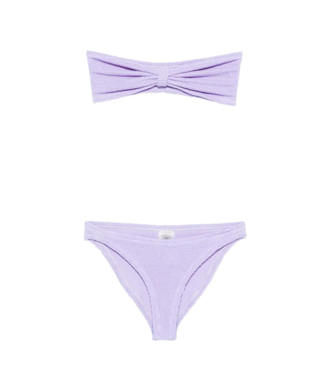 HUNZA G Фиолетовый полиамидовый купальник, фото 1