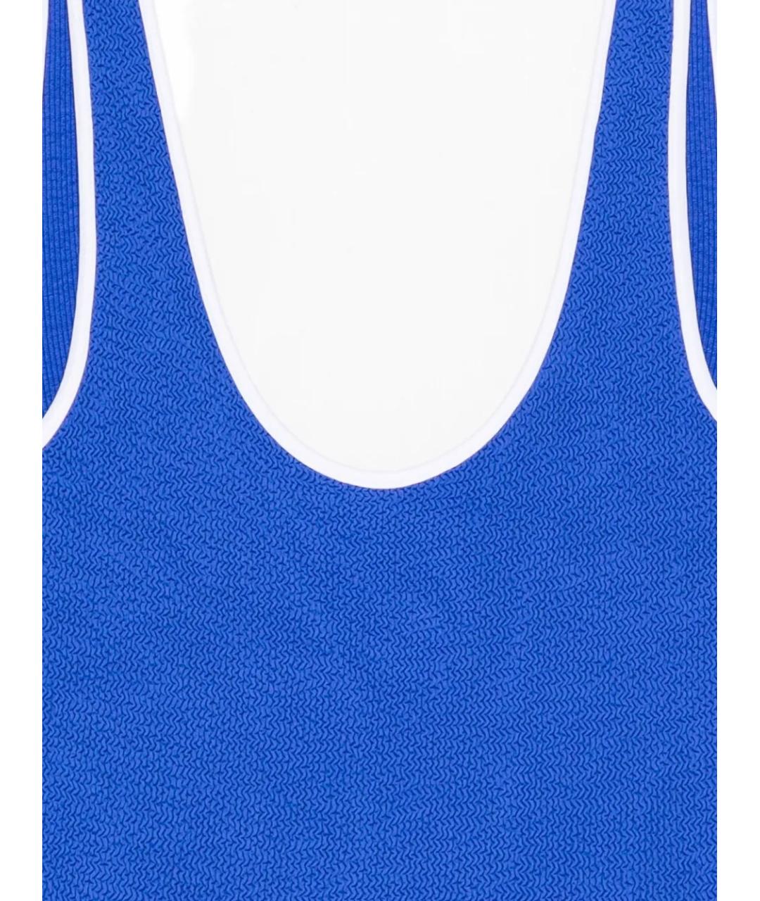 HUNZA G Синий полиамидовый купальник, фото 3