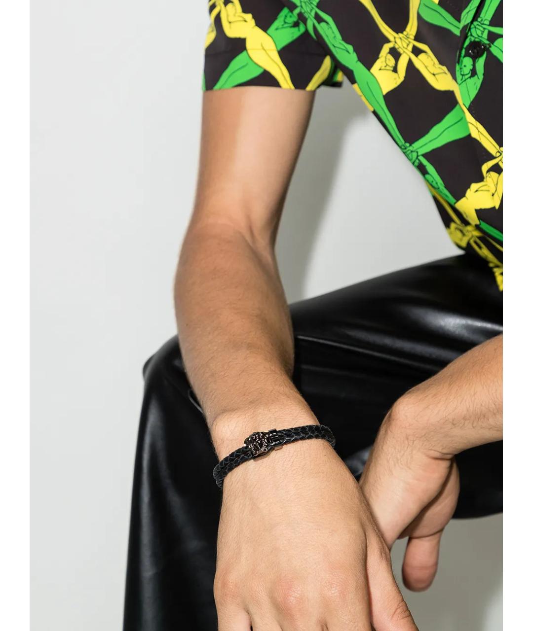 VERSACE Черный браслет, фото 2