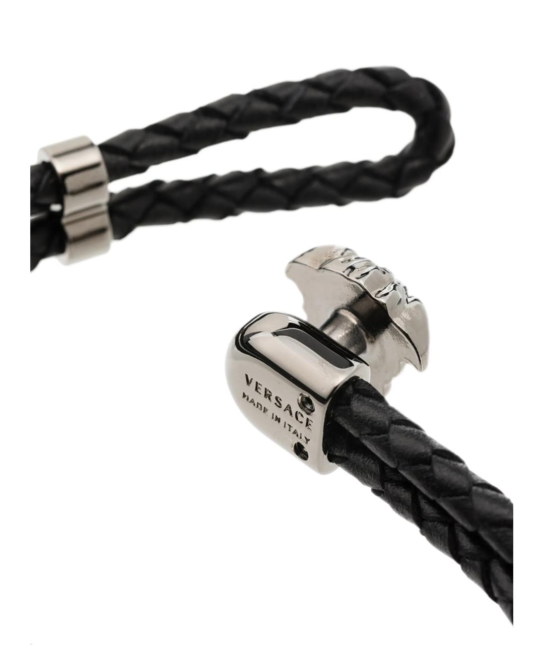 VERSACE Черный браслет, фото 4
