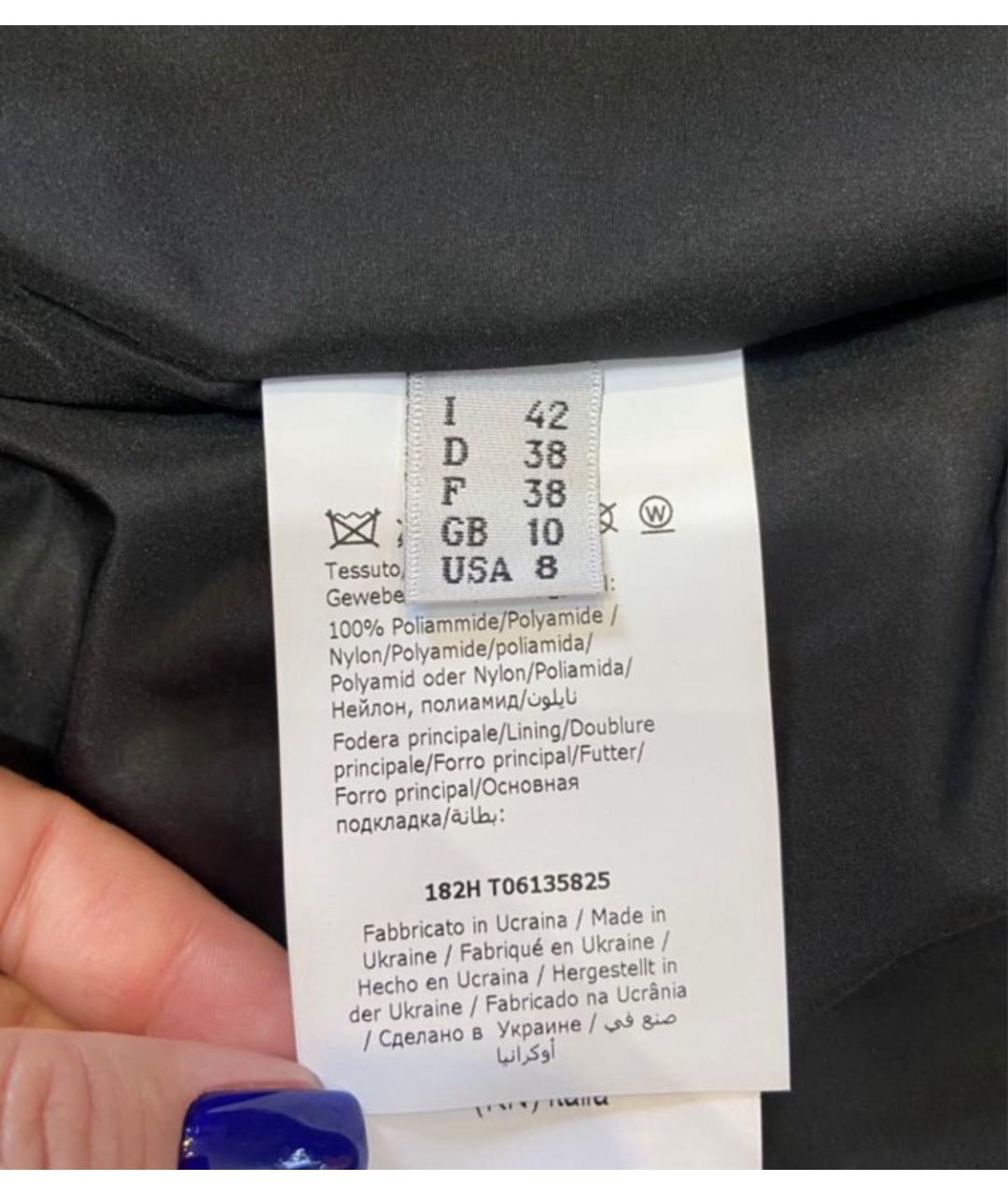 MOSCHINO Черный полиэстеровый пуховик, фото 6