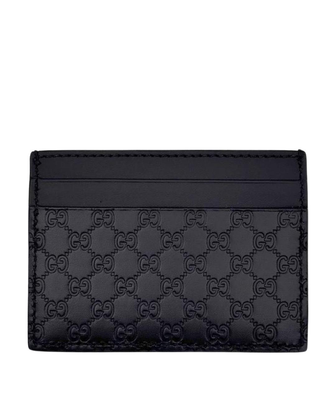GUCCI Черный кожаный кардхолдер, фото 1