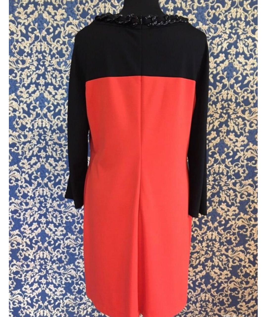 MOSCHINO Красное вискозное повседневное платье, фото 2