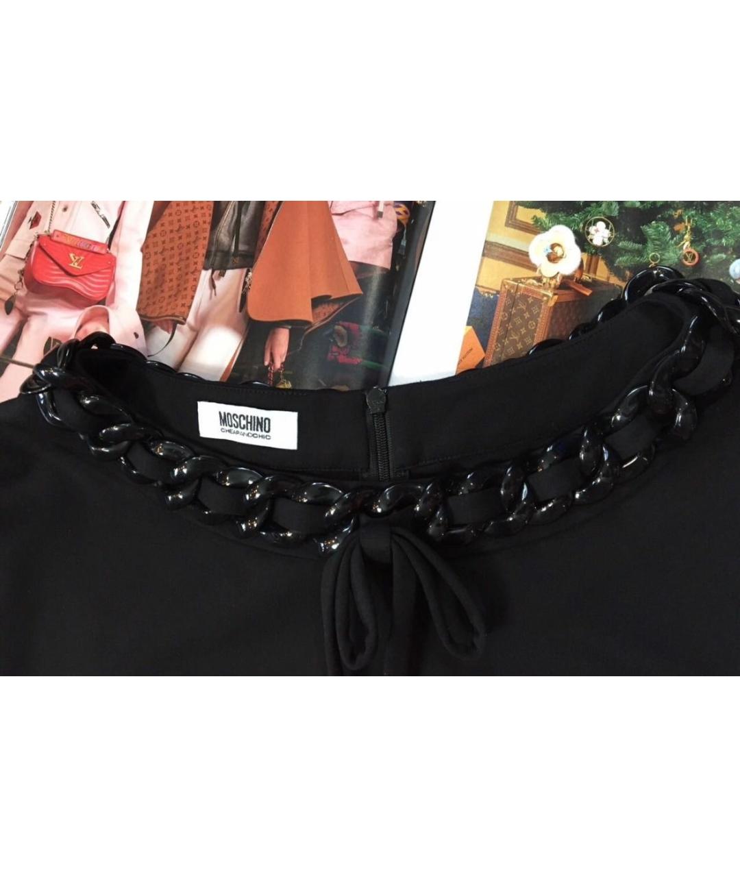 MOSCHINO Красное вискозное повседневное платье, фото 7