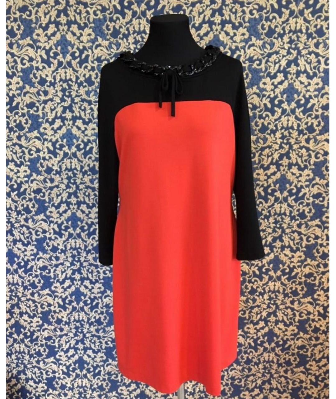 MOSCHINO Красное вискозное повседневное платье, фото 3