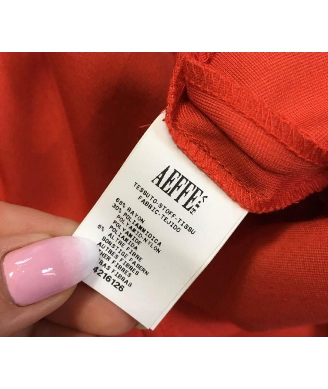 MOSCHINO Красное вискозное повседневное платье, фото 6