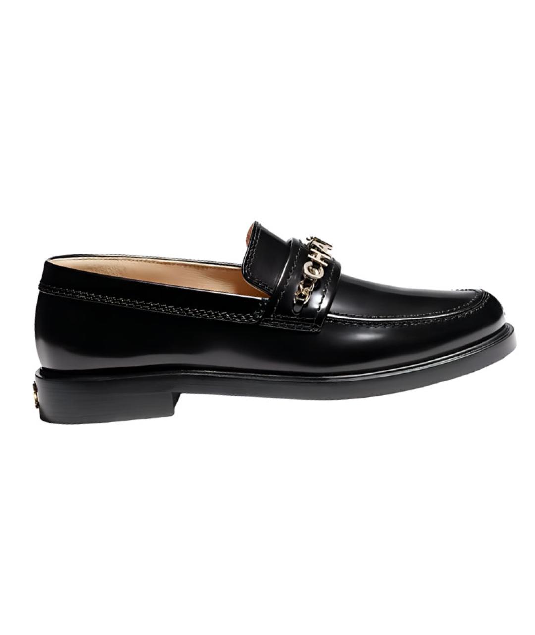 CHANEL Черные лоферы, фото 1