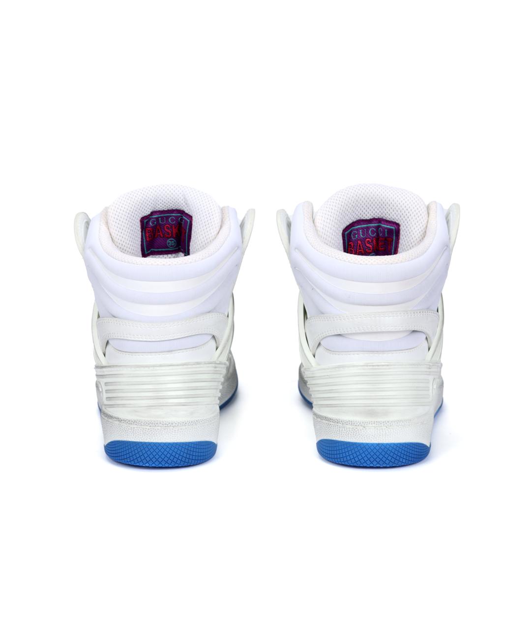 GUCCI Белые кроссовки, фото 4